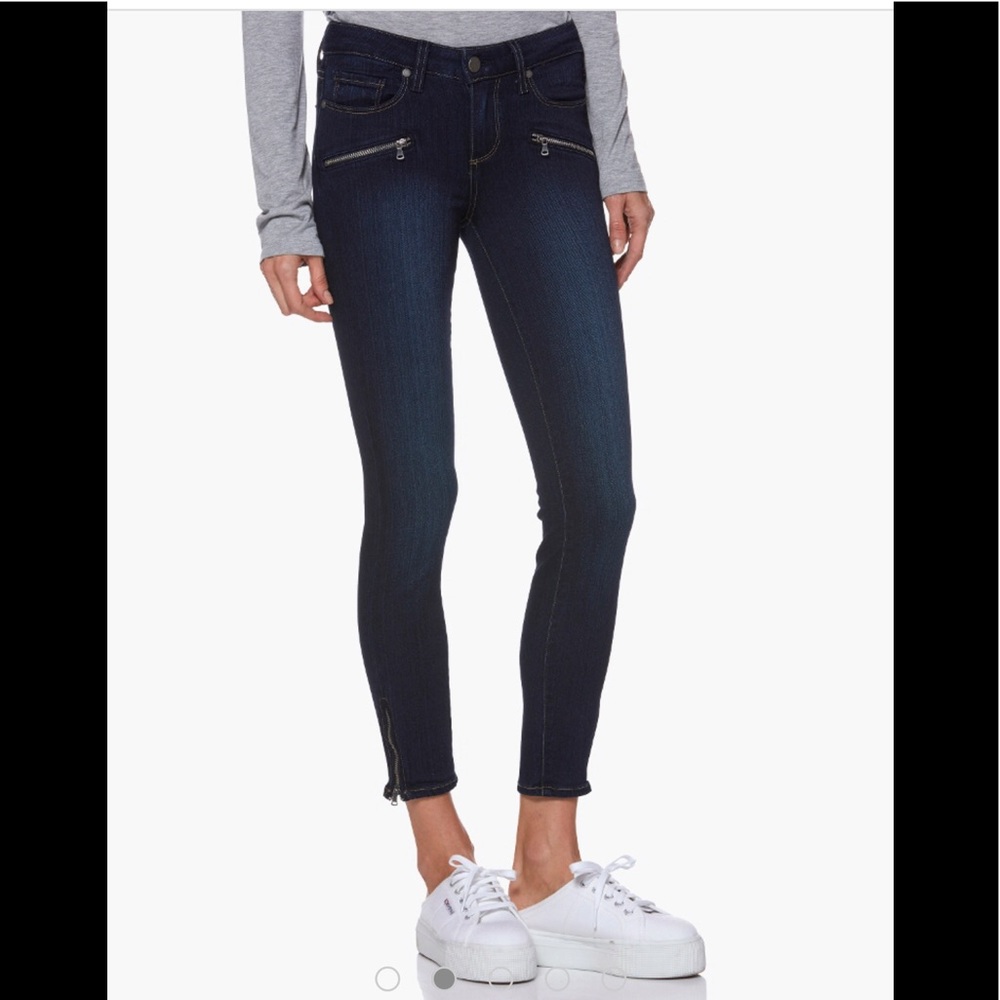 PAIGE Jane Zip Crop, Size 24